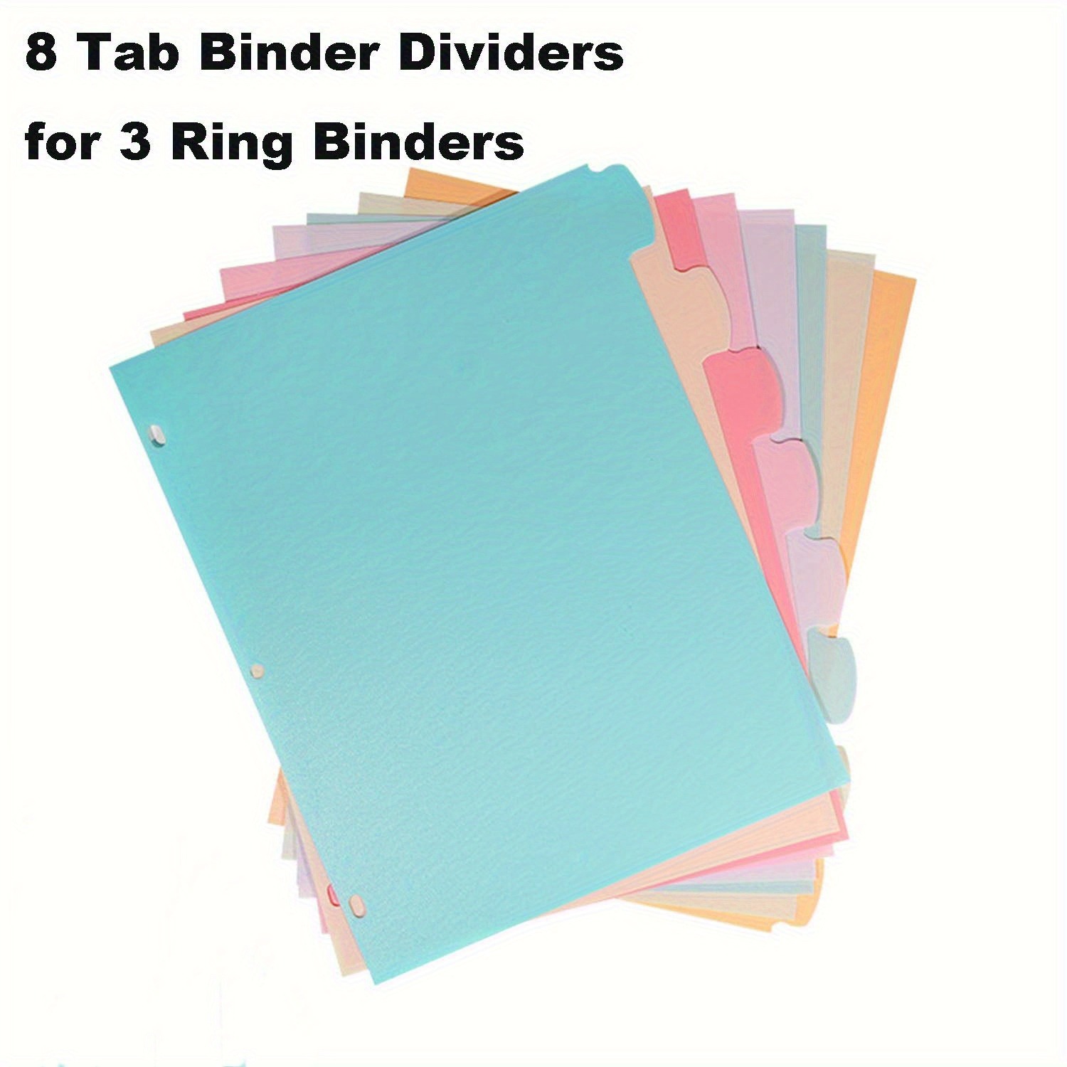 Index Tab Divider - 3링 바인더용 8탭 바인더 디바이더 종이