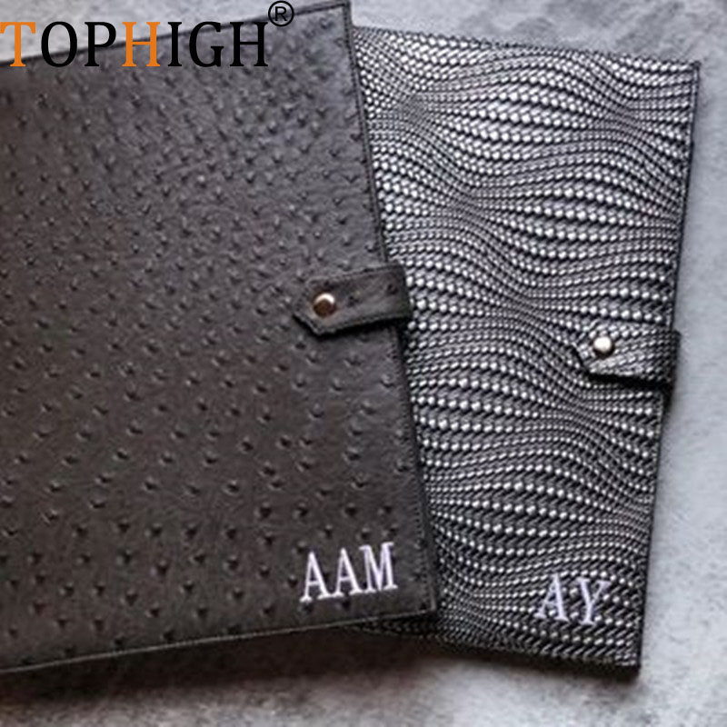Portfolio Folder Zip - TOPHIGH 새로 사무실 여성 악어 타조
