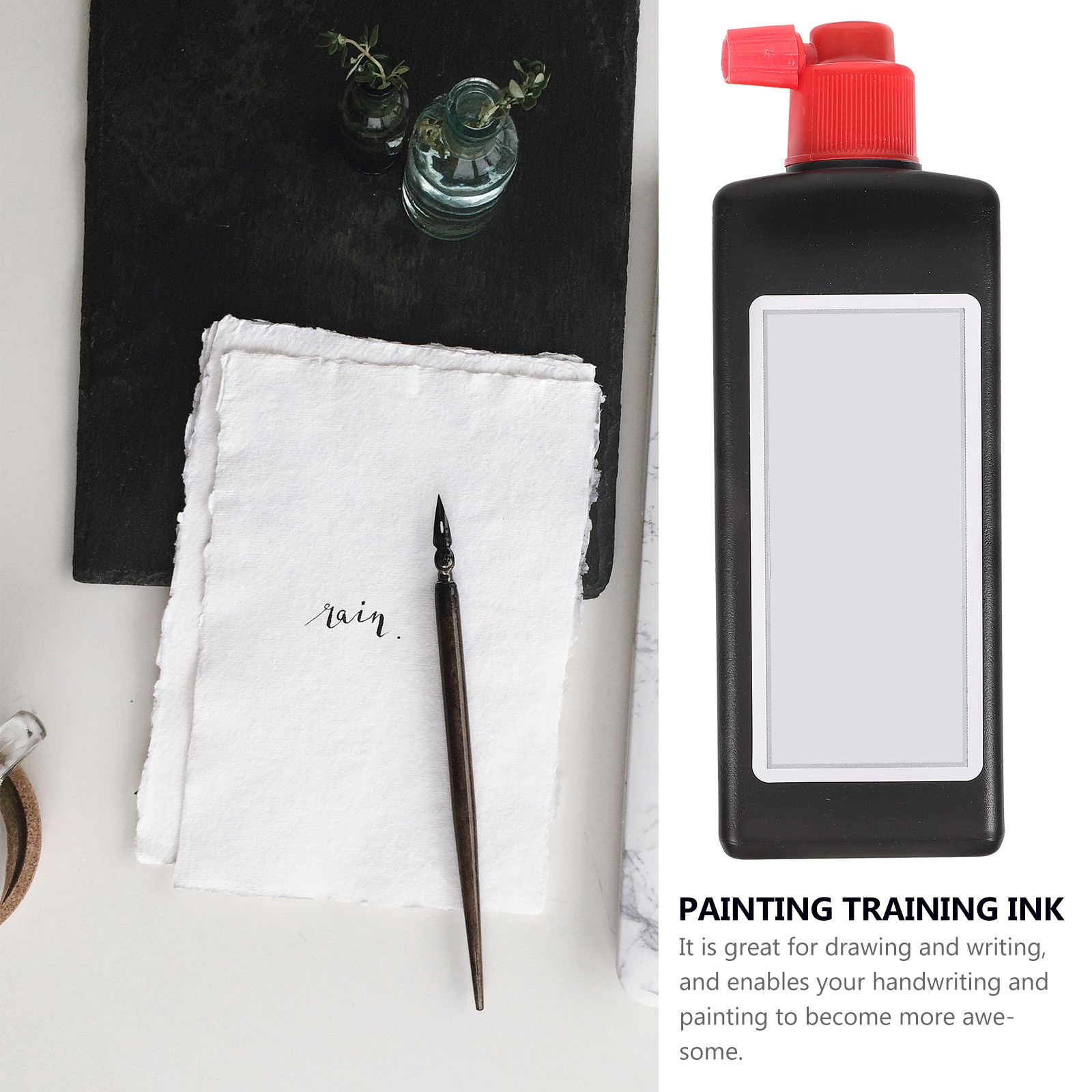 붓으로 그림을 그리거나 글씨를 쓰는 연습에 적합한 부드 - Calligraphy Ink Bottle 리뷰 및 가격