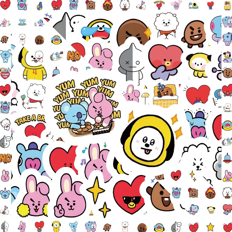 BT21 코야 RJ 타타 슈키 망 치미 스티커 고색상  - Memo Pad Sticky 리뷰 및 가격