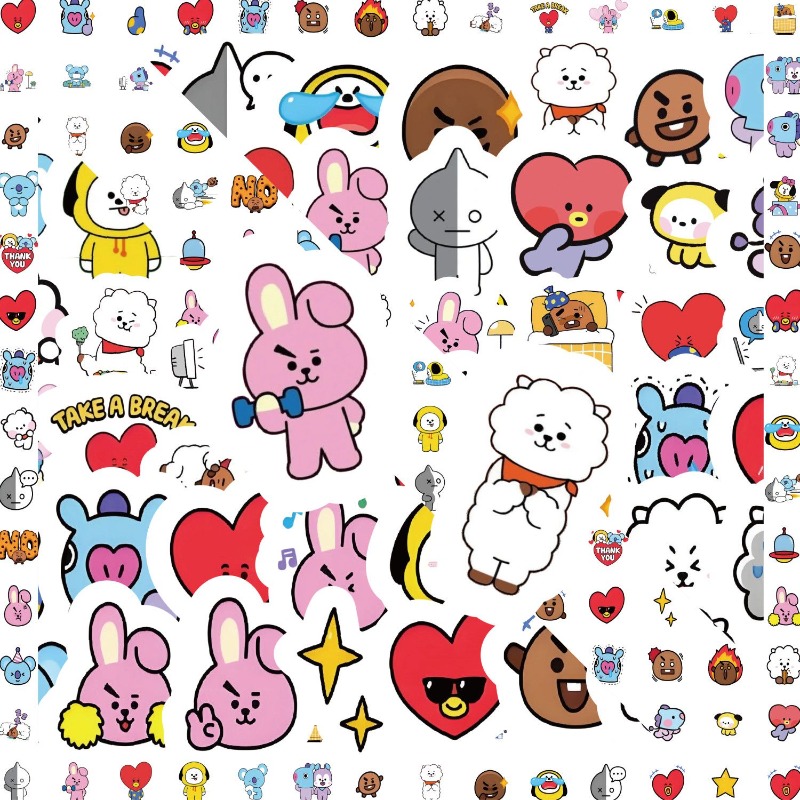 BT21 코야 RJ 타타 슈키 망 치미 스티커 고색상  - Memo Pad Sticky 리뷰 및 가격