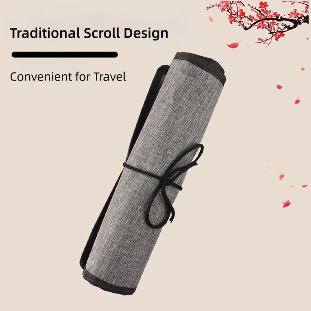 다기능 캔버스 페인팅 브러시 보관 파우치 그레이 24홀 - Pen Pouch Roll 리뷰 및 가격