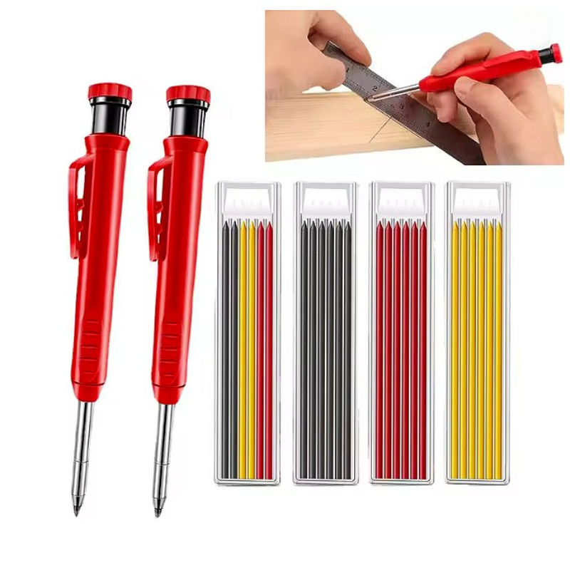 단단한 목수 연필 세트 목공 도구 기계 3 색 리필 건 - Mechanical Pencil Lead 리뷰 및 가격