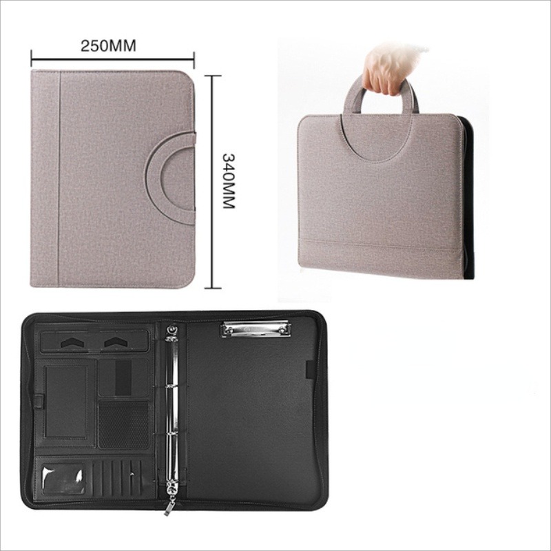 1Pc A4 PU 가죽 지퍼 파일 폴더 가방 문서 홀더 - Portfolio Folder Zip 리뷰 및 가격