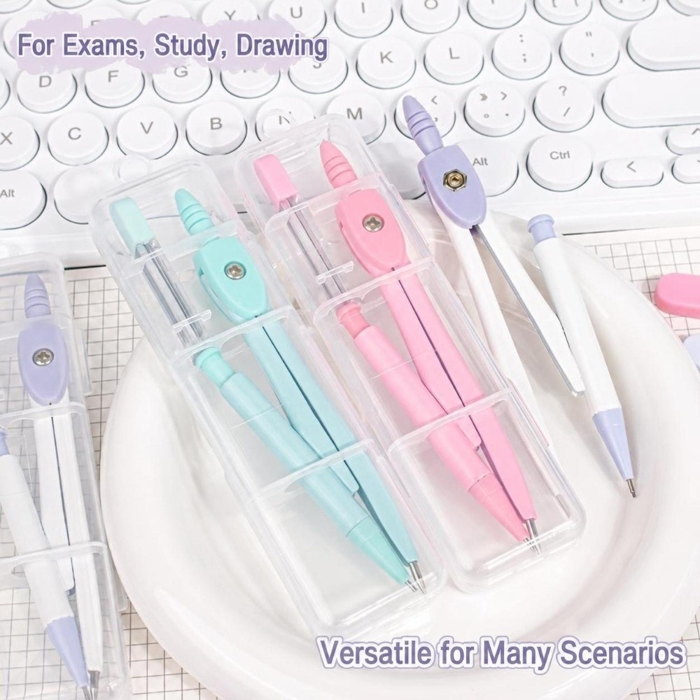 휴대용 금속 제도용 컴퍼스 마카롱 색상 다기능 학생용  - Compass Geometry Set 리뷰 및 가격