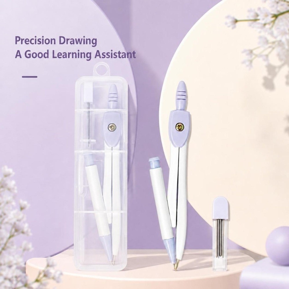 휴대용 금속 제도용 컴퍼스 마카롱 색상 다기능 학생용  - Compass Geometry Set 리뷰 및 가격